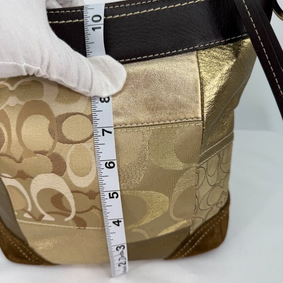 Coach Patchwork Hobo Brown - Picture 5 of 12